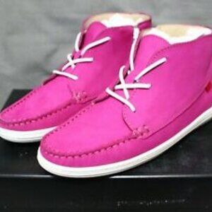 MARC JOSEPH NEW YORK Girl Leather Made in Brazil Ankle Booties, Pink